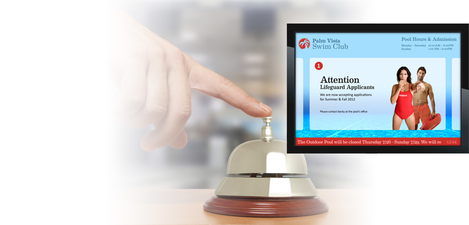 digital signage for hospitality