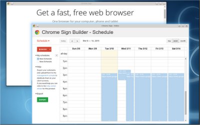 Google Chrome Sign Builder
