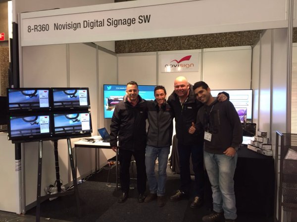 ISE 2017 - NoviSign digital signage booth
