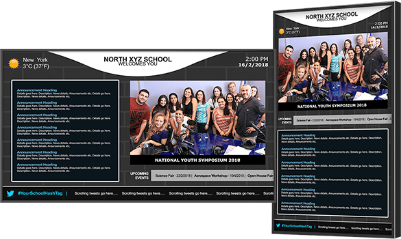 digital signage for high schools