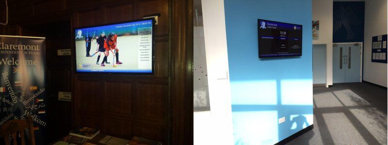 Digital-signage-Claremont-2 Digital signage of Claremont