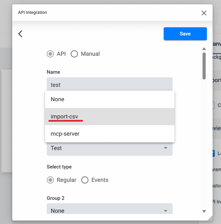 csv integration
