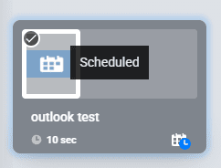 scheduled