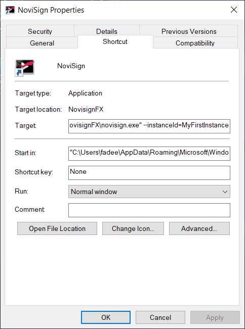 Windows app extended displays