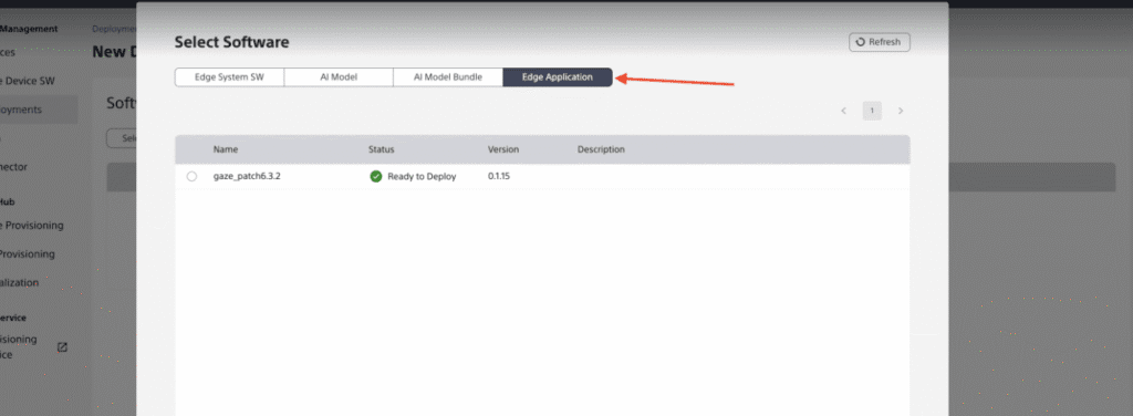 Edge application