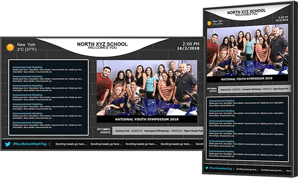 digital signage for high schools
