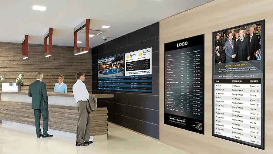 Digital signage for hotels Digital signage for hotels