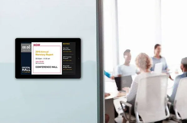 Hotel room board digital signage