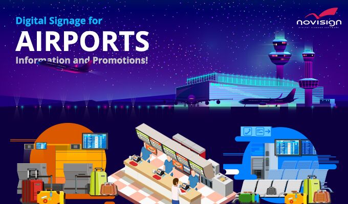 Digital signage for airports Digital signage for airports