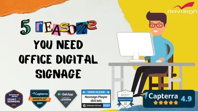 Office digital signage Office digital signage