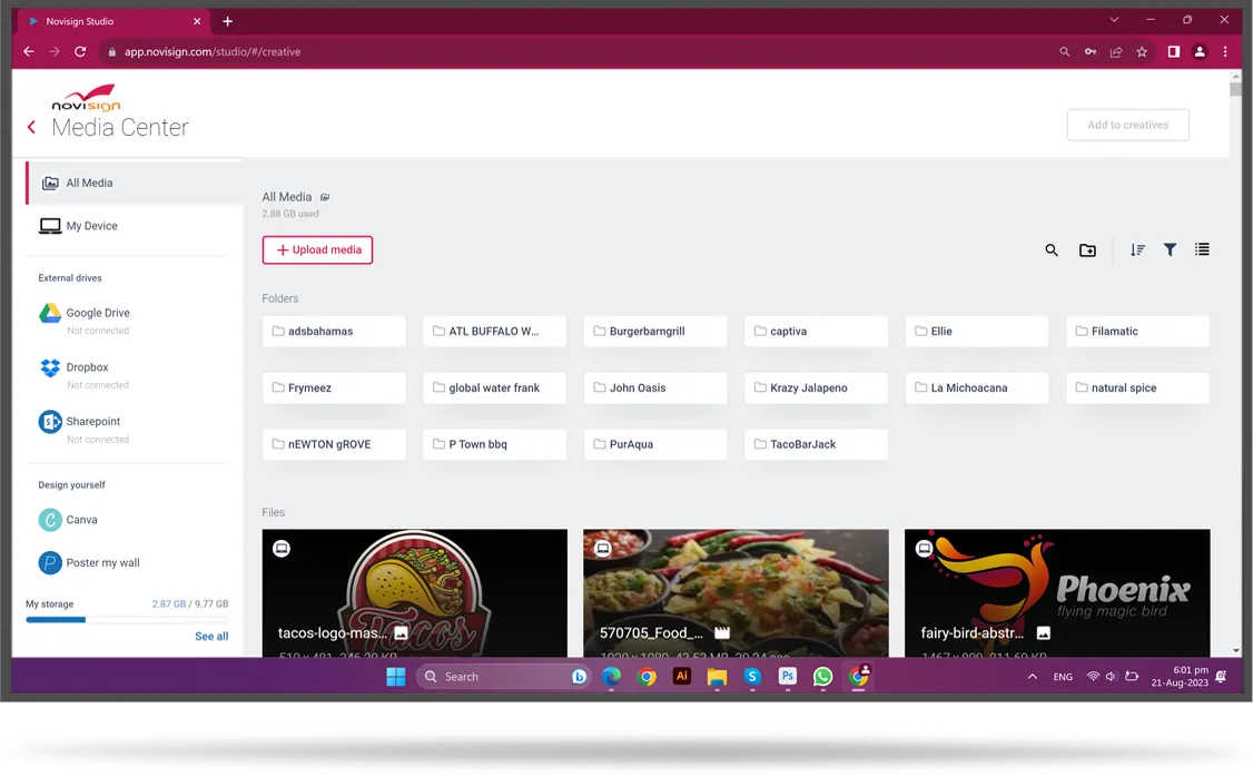 Cloud digital signage software Cloud digital signage software