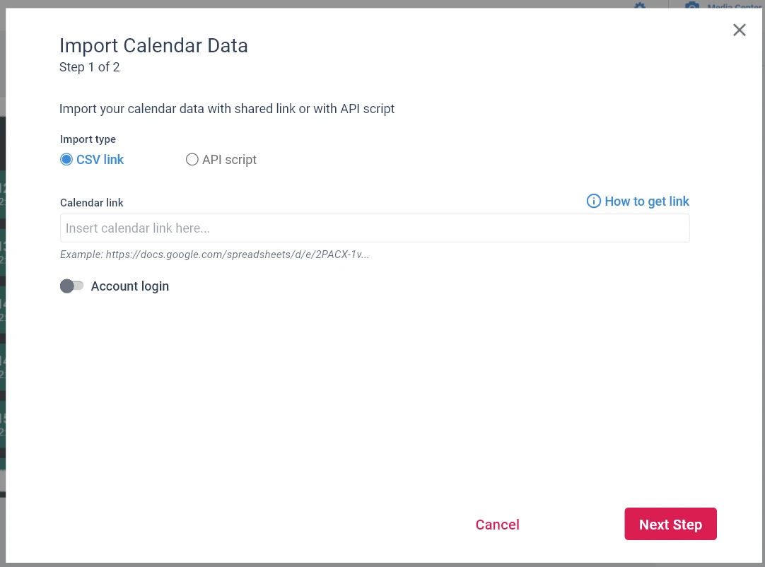 calendar import feature