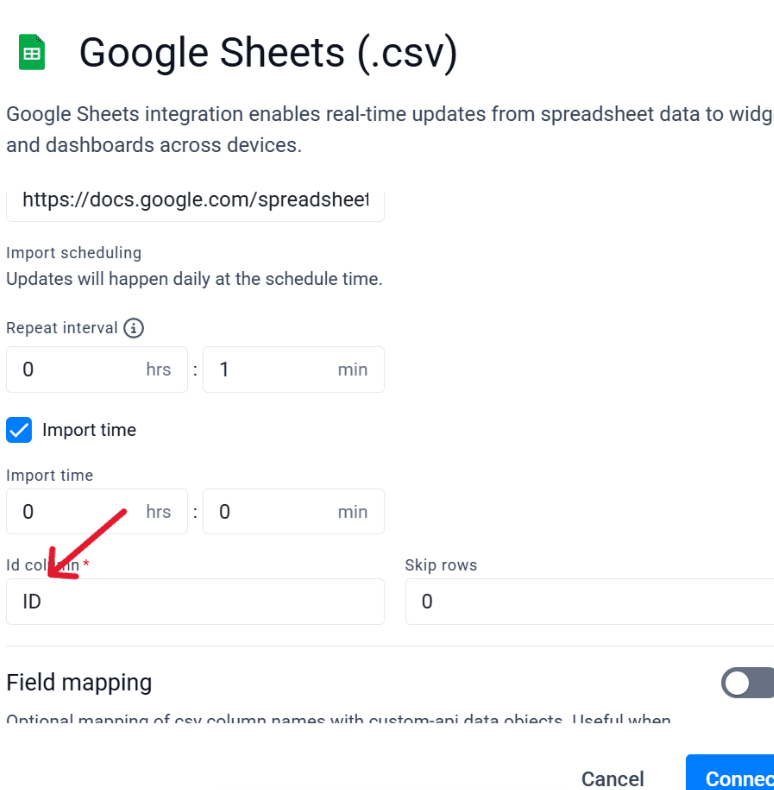 Google sheets ID1