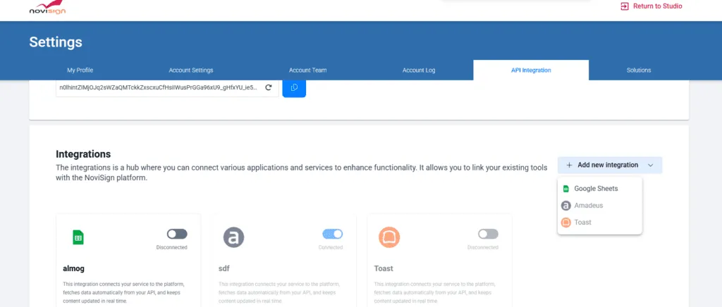 Data Source dropdown