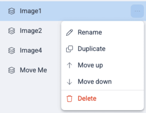 Layer submenu