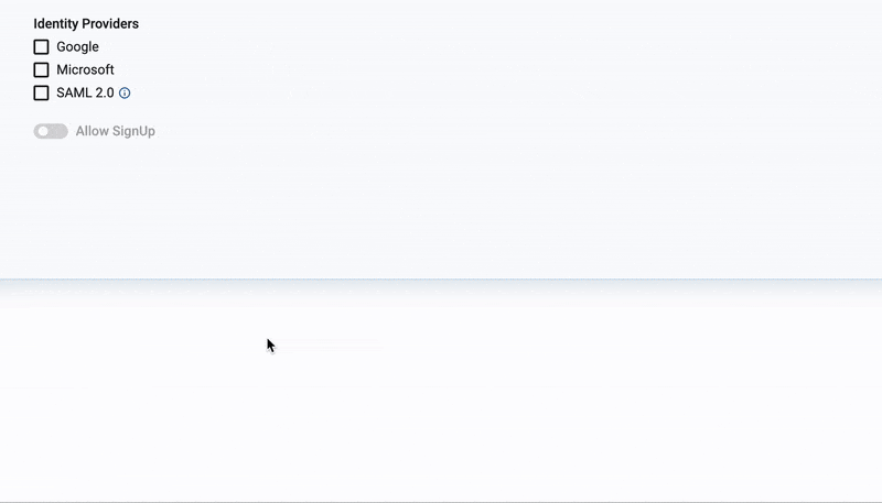 SSO SAML configuration