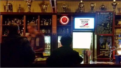 Digital signage at RCH Football Club