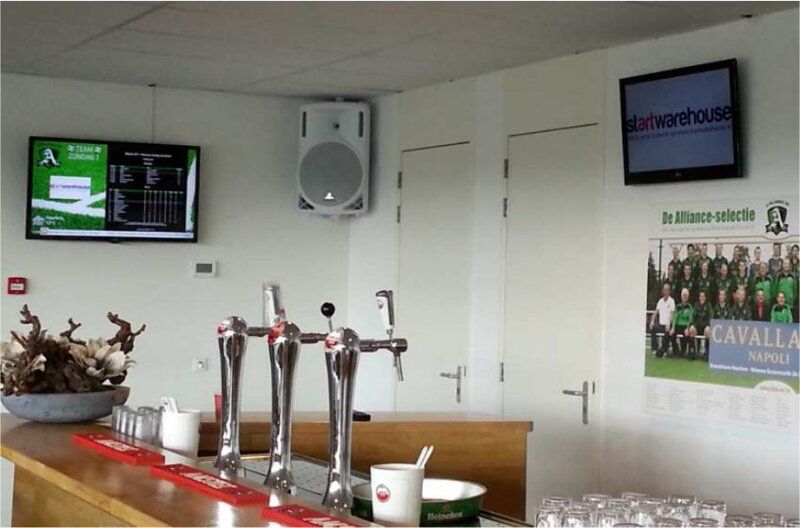 Digital signage of Alliance Soccer Club Digital signage of Alliance Soccer Club