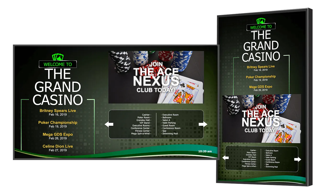 Casino digital signage Casino digital signage