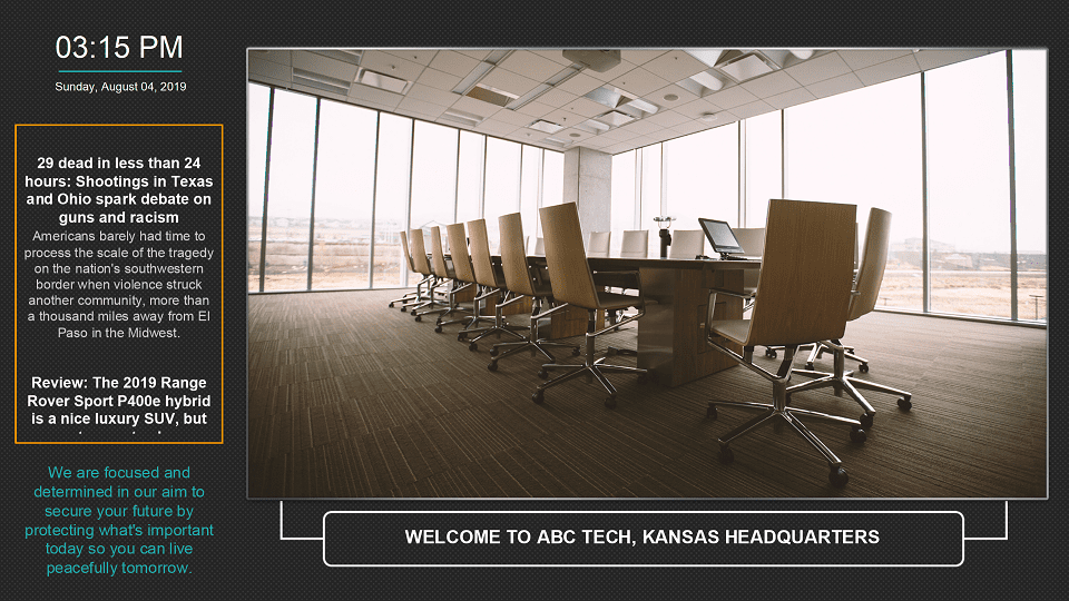Digital Signage Slide Show Digital Signage Slide Show