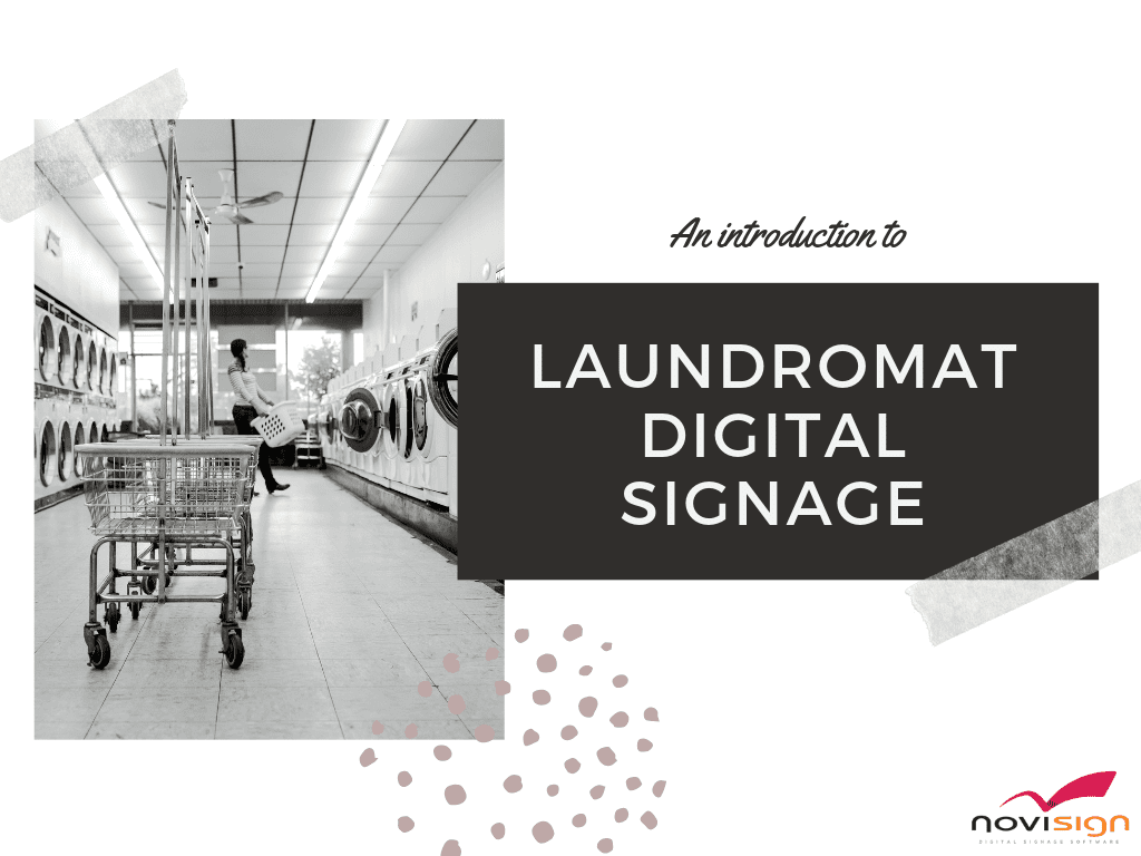 Laundromat digital signage Laundromat digital signage