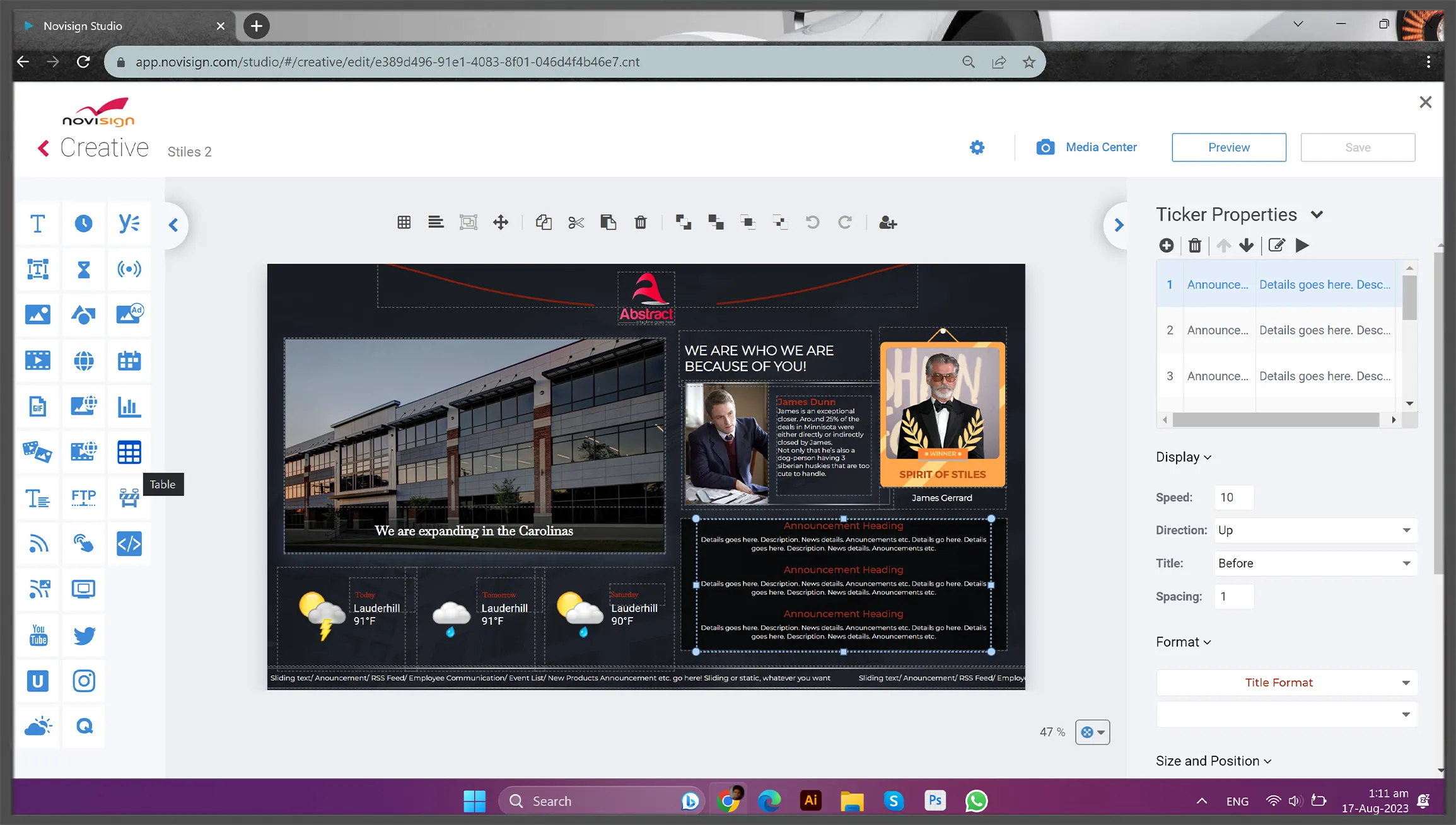 Cloud digital signage Cloud digital signage