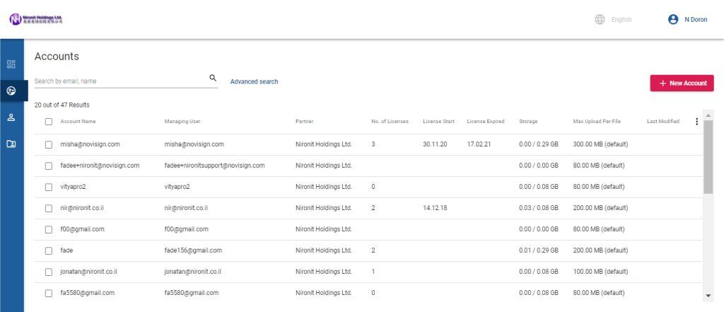 Accounts module