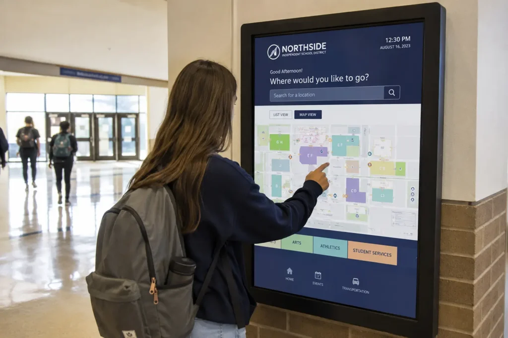 Campus Wayfinding and interactive Kiosks