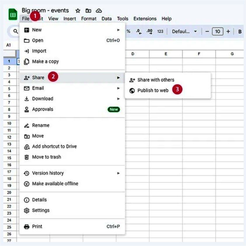 Step 3 CSV link