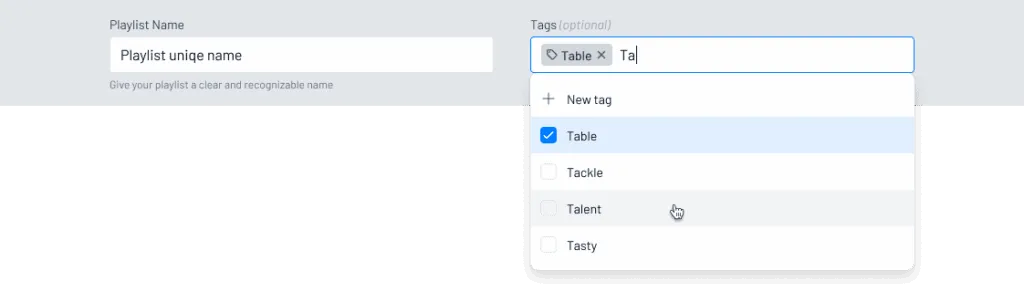Adding tags