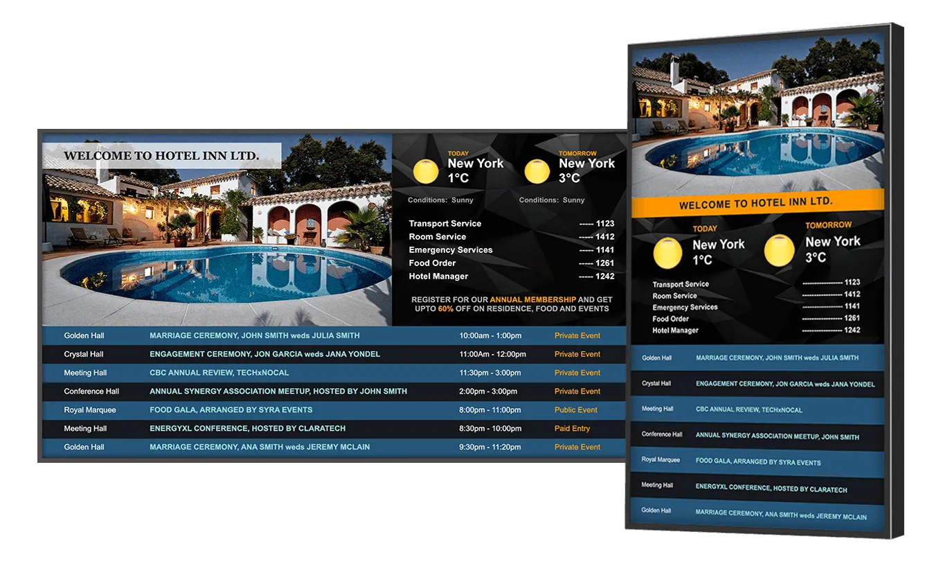 Hotel Digital Signage(2) Hotel Digital Signage