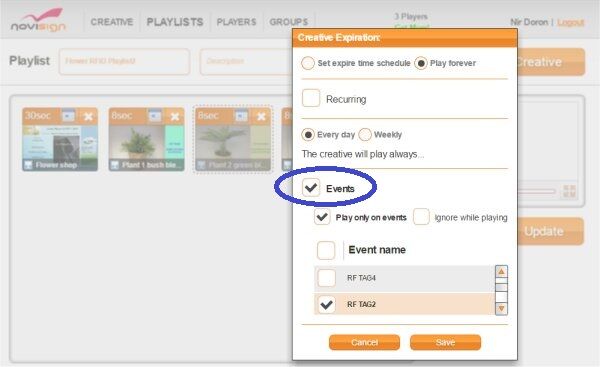 Digital signage Studio RFID Digital signage Studio RFID