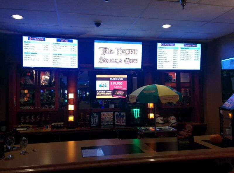 Casino digital signage