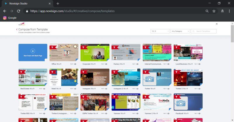 Templates in Studio Templates in Studio