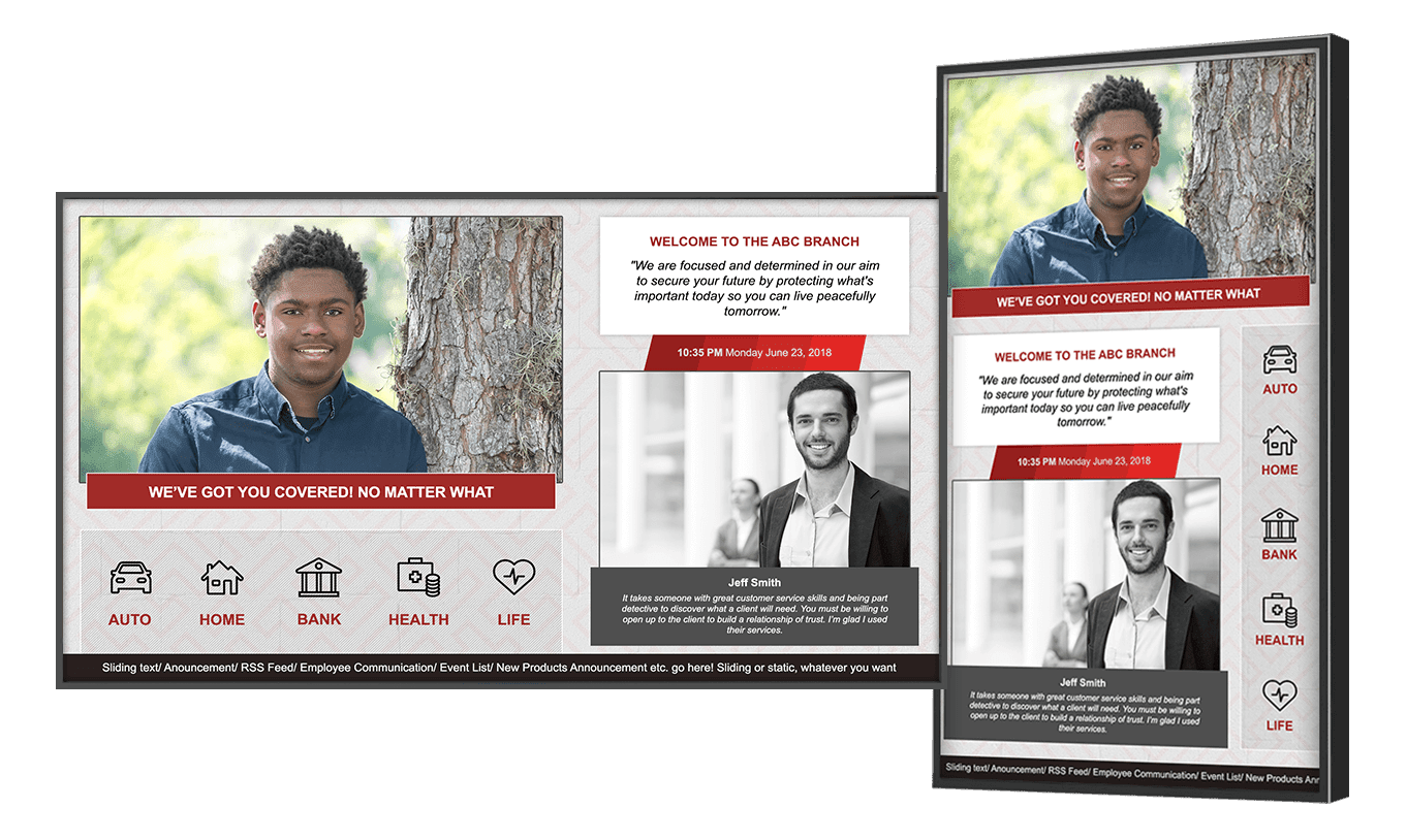 Employee communications digital signage