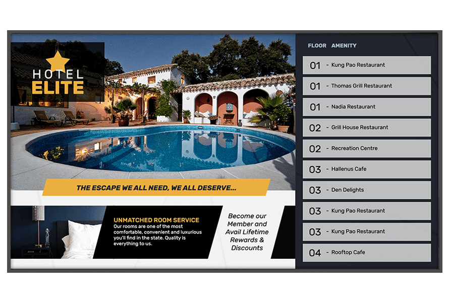 Digital Signage for Hotels
