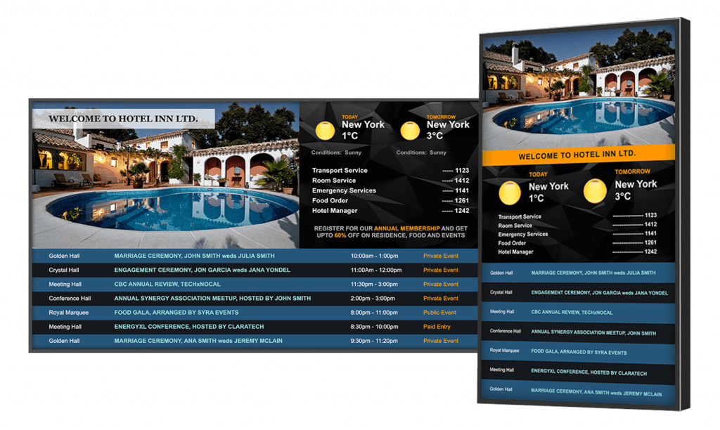 Hotel Digital Signage