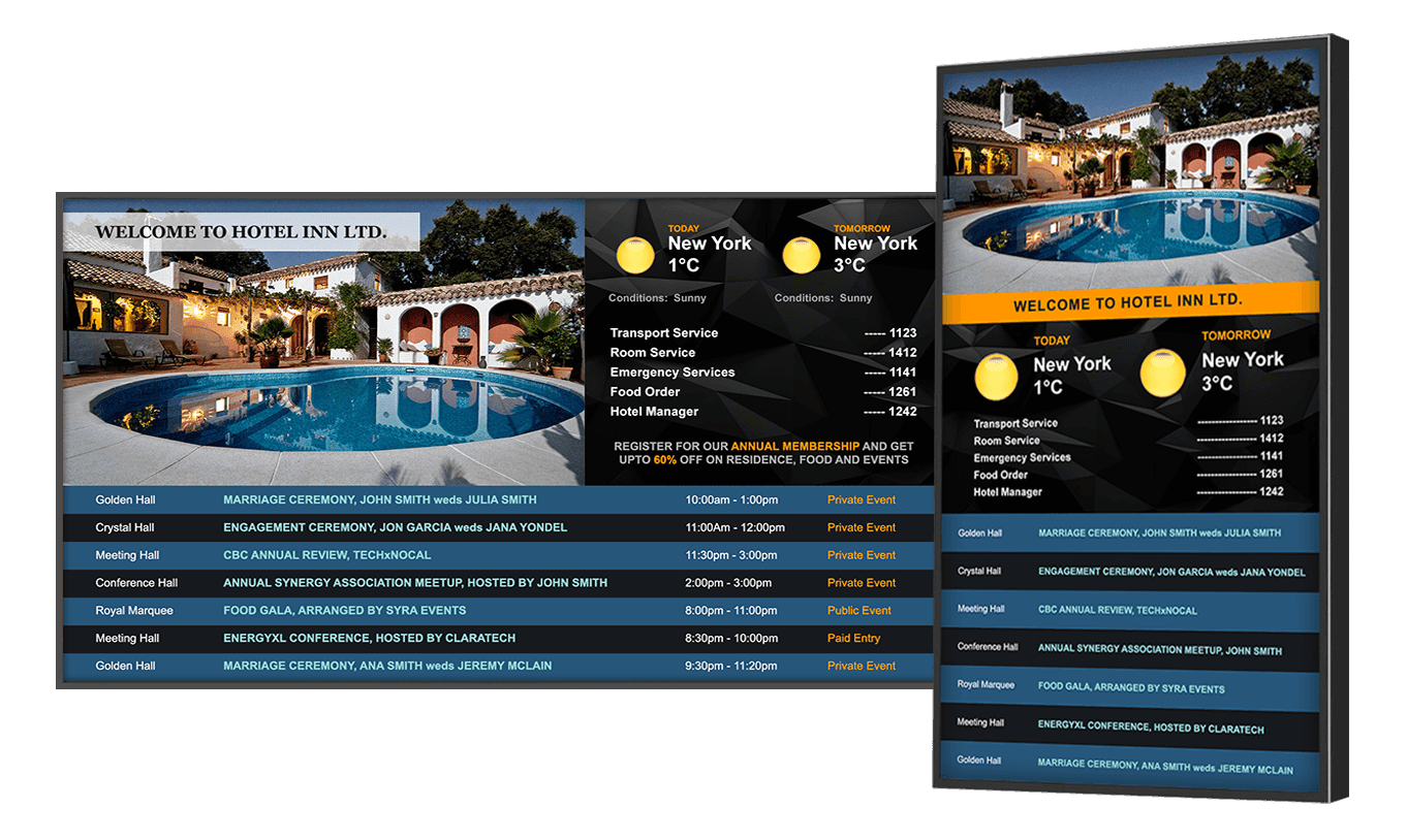 Hotel Digital Signage