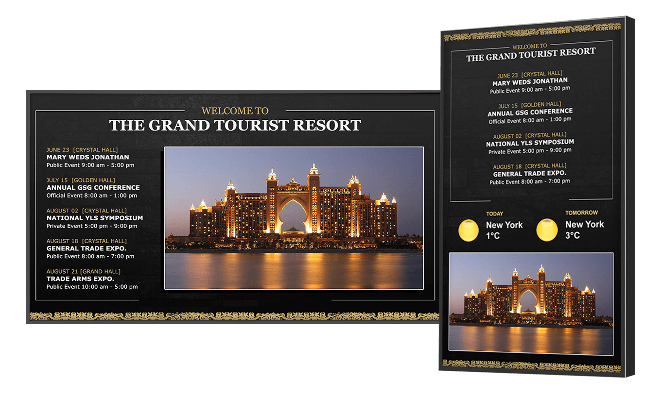 Resort Digital Signage
