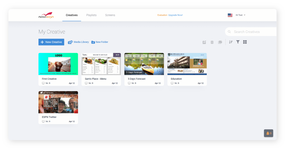 Creative tab Creative tab