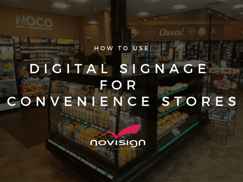 Digital signage for convenience stores Digital signage for convenience stores
