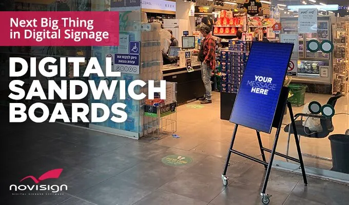 Sandwich boards digital signage Sandwich boards digital signage