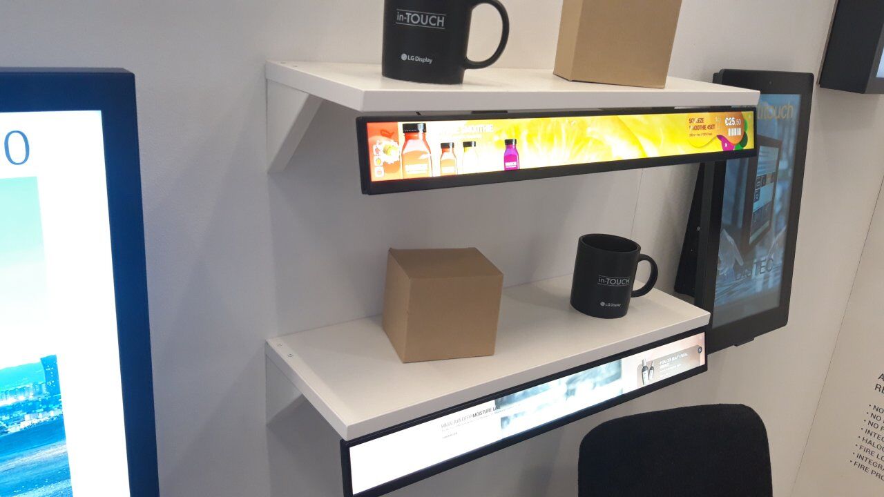 Distec touch shelf displays Distec touch shelf displays