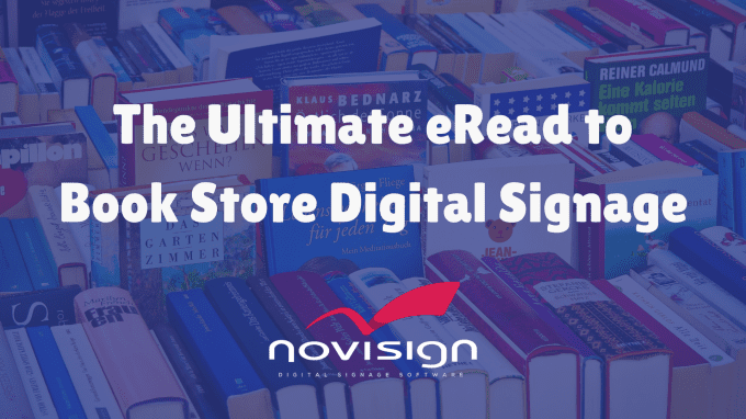 Book store digital signage