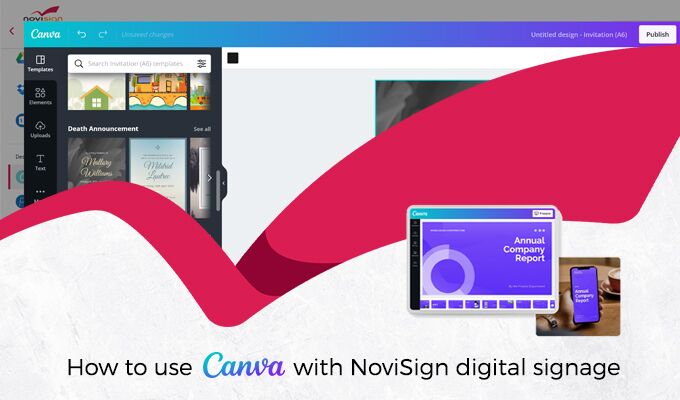 Canva digital signage