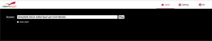 HTML app entrance screen HTML app entrance screen