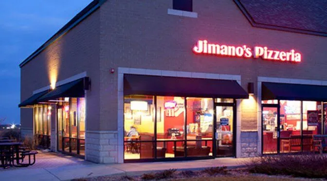 Jimanos pizzeria digital menu displays