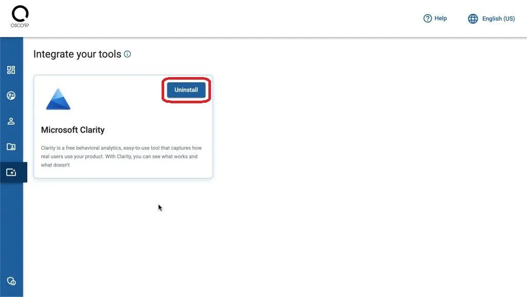 Clarity app installed
