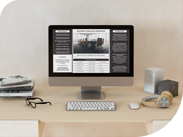 screen saver signage