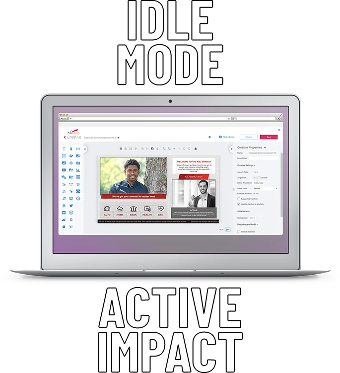 signage screen saver